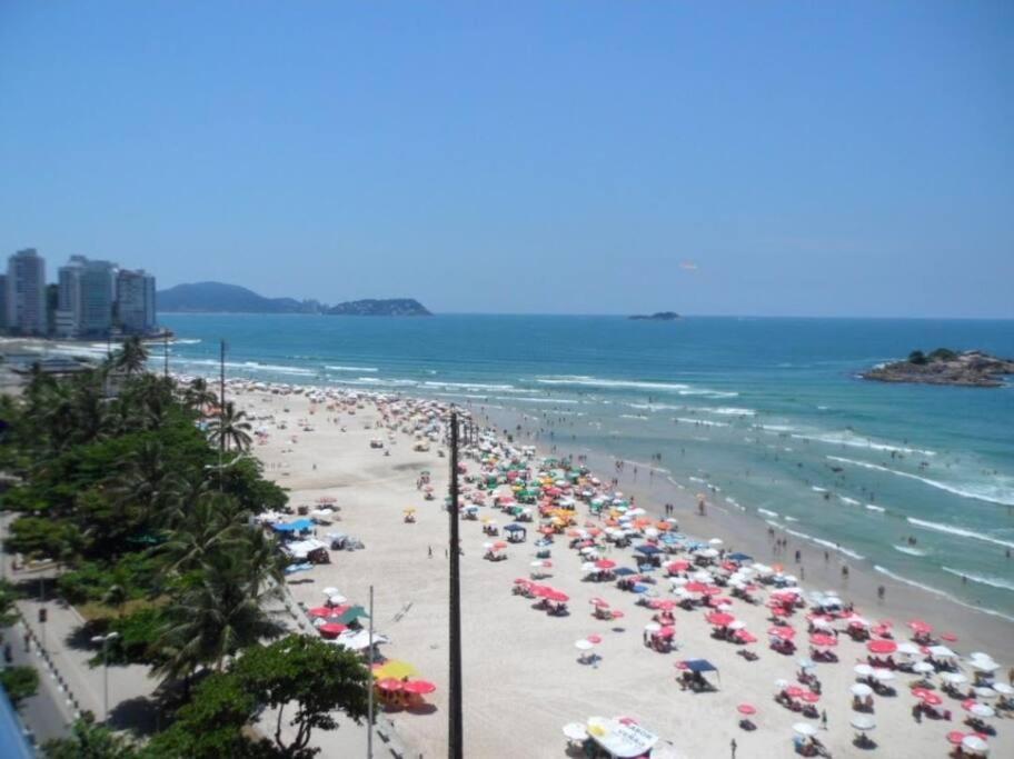 Apto De 3 Dorm De Frente Ao Mar Guaruja Bagian luar foto